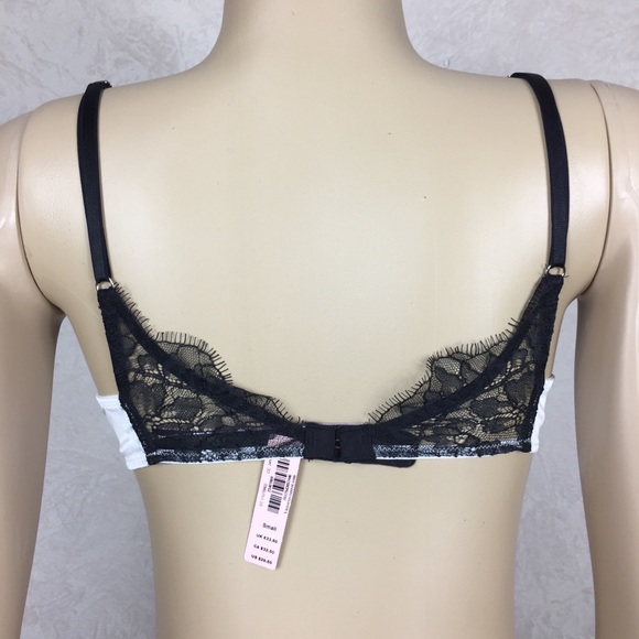 Victoria’s Secret White and Black Bra - Picture 3 of 4